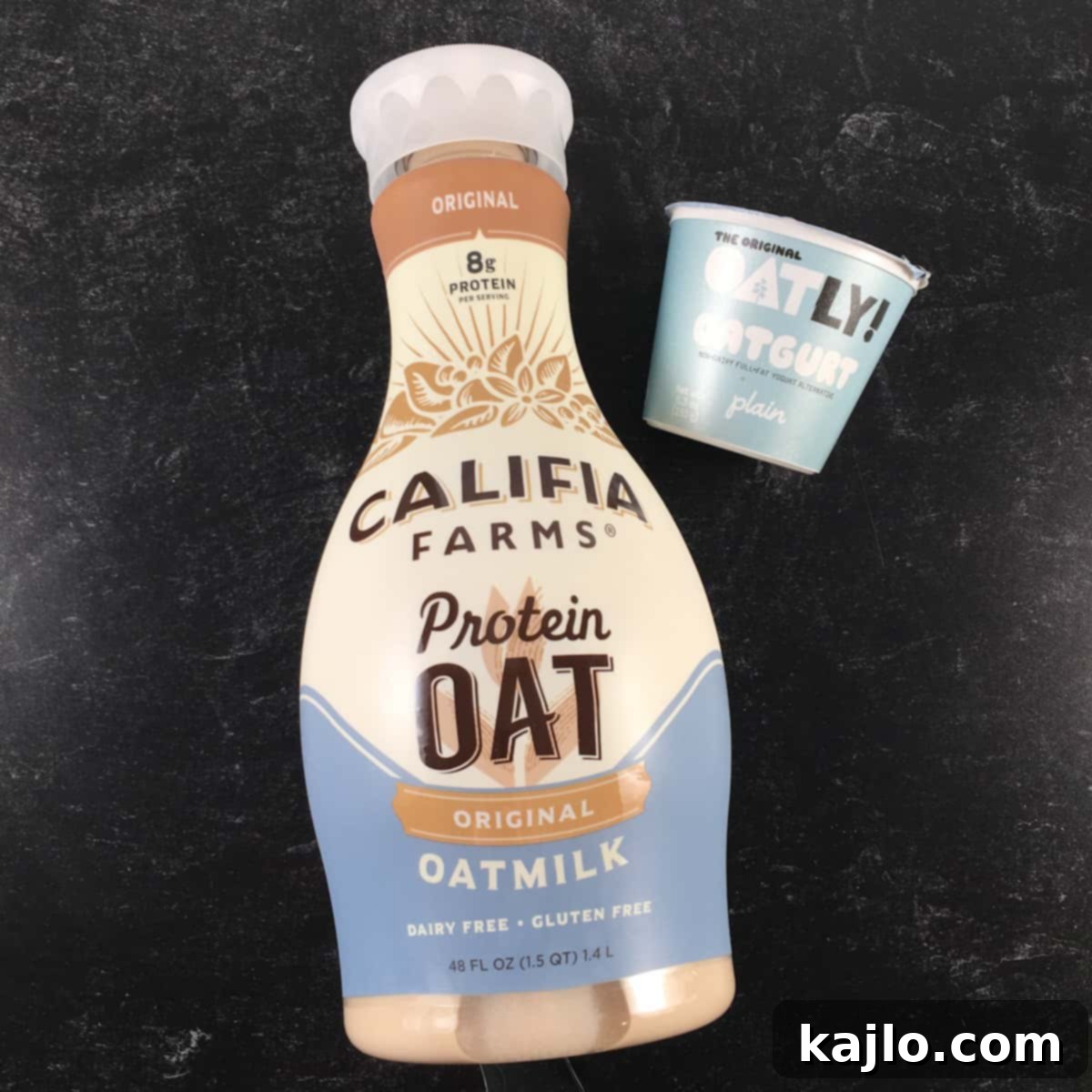 store oat yogurt and oat milk