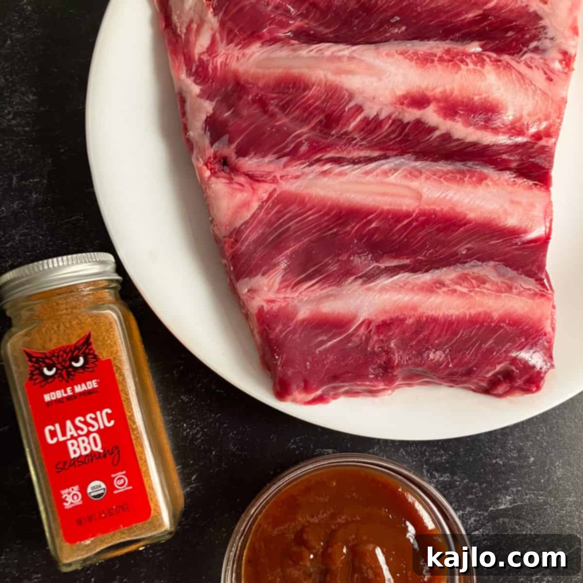 Tender Oven BBQ Beef Chuck Riblets 4 riblets ingredients