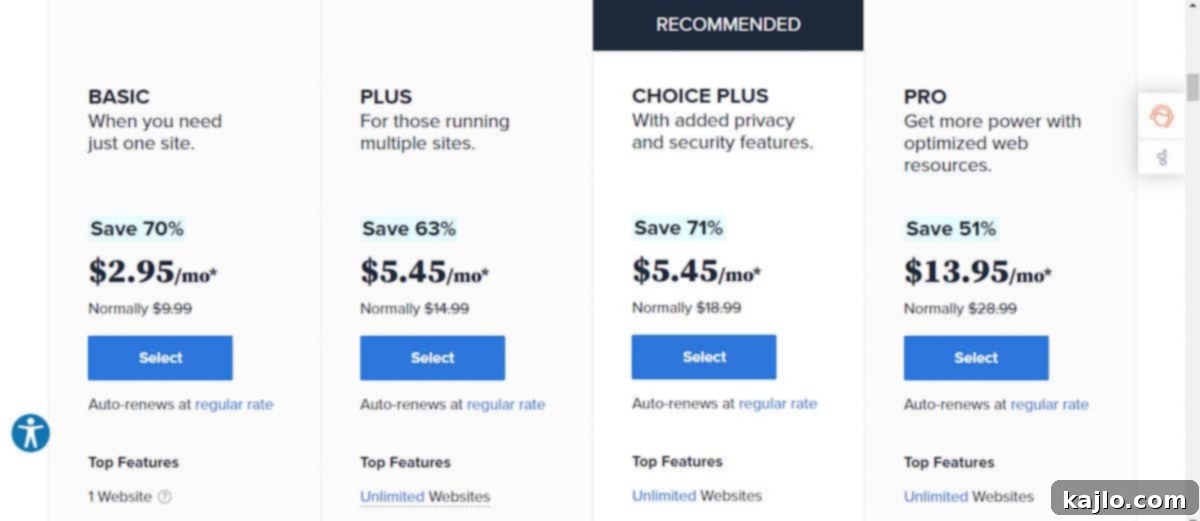 Launch Your Blog with Bluehost and WordPress 2024 3 bluehost web hosting plans
