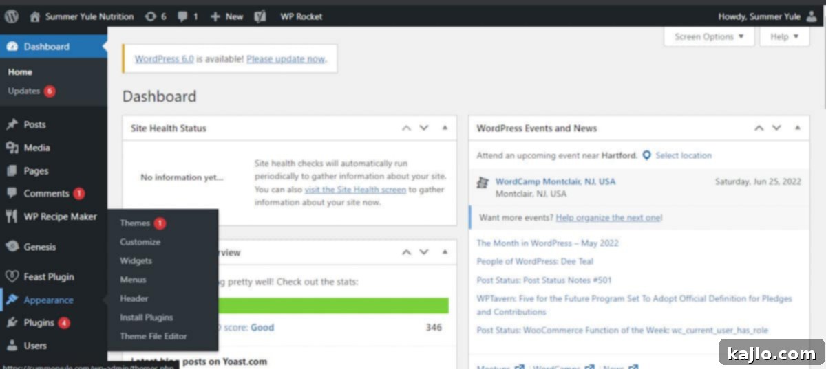 Launch Your Blog with Bluehost and WordPress 2024 9 wordpress dashboard