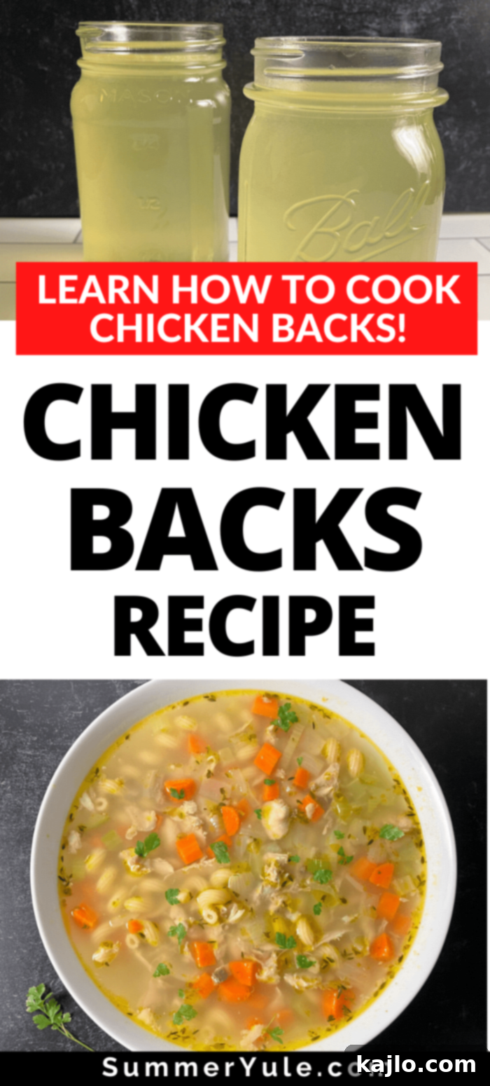 Chicken Back Magic: Stock, Soups & Savory Recipes 11 chicken backs