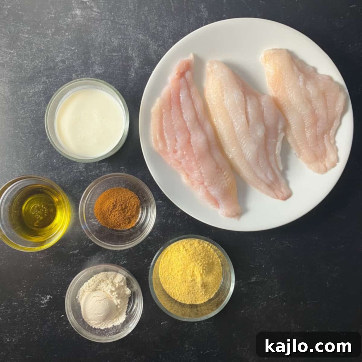 Ingredients for Air Fryer Catfish