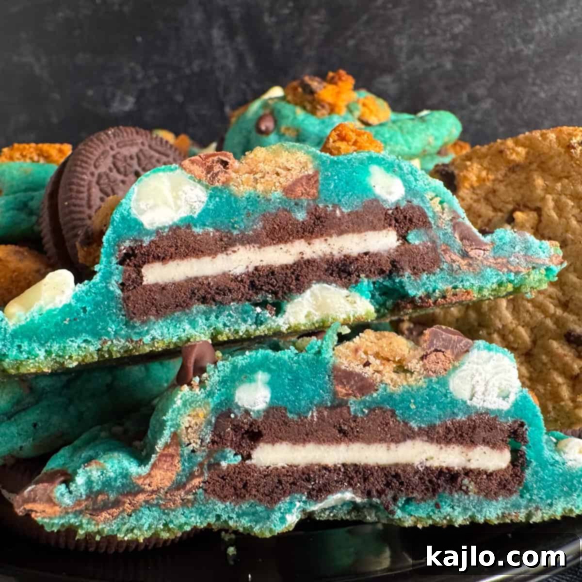 Vibrant Blue Cookie Monster Cookies 11 cookie monster cookies