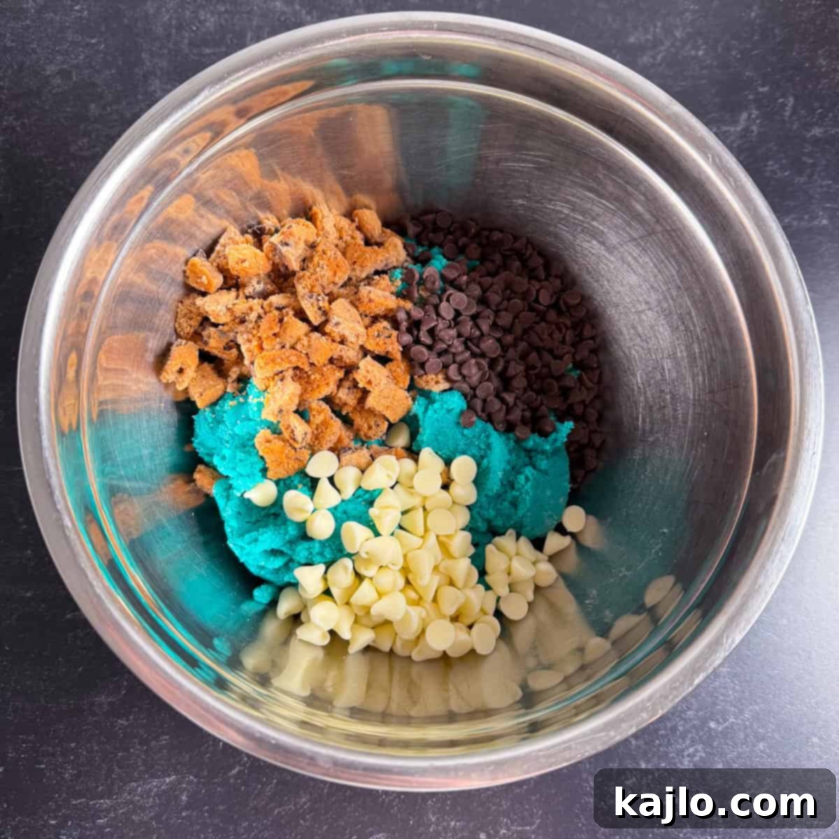 Vibrant Blue Cookie Monster Cookies 6 dough cookie monster cookies