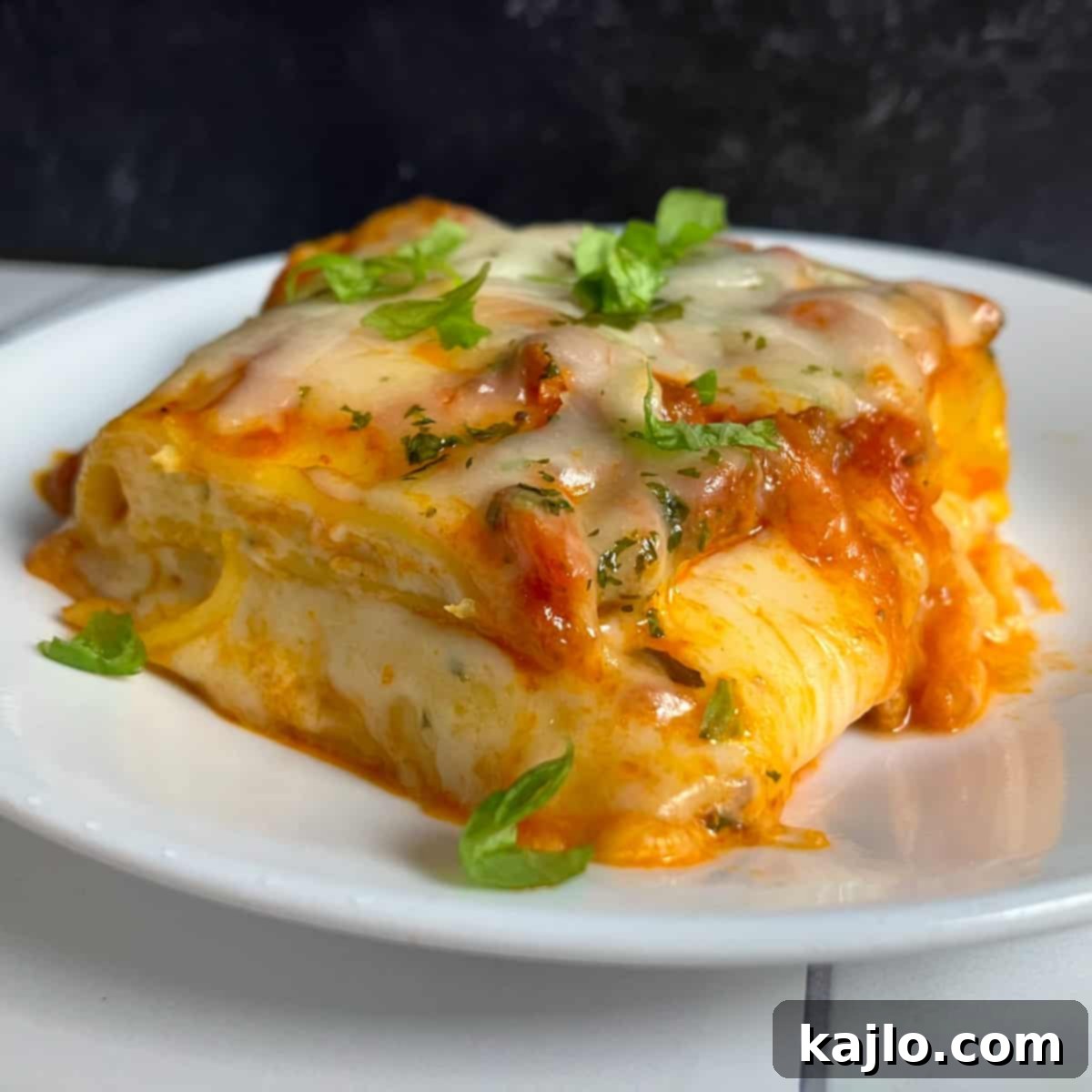 bake lasagna at 350