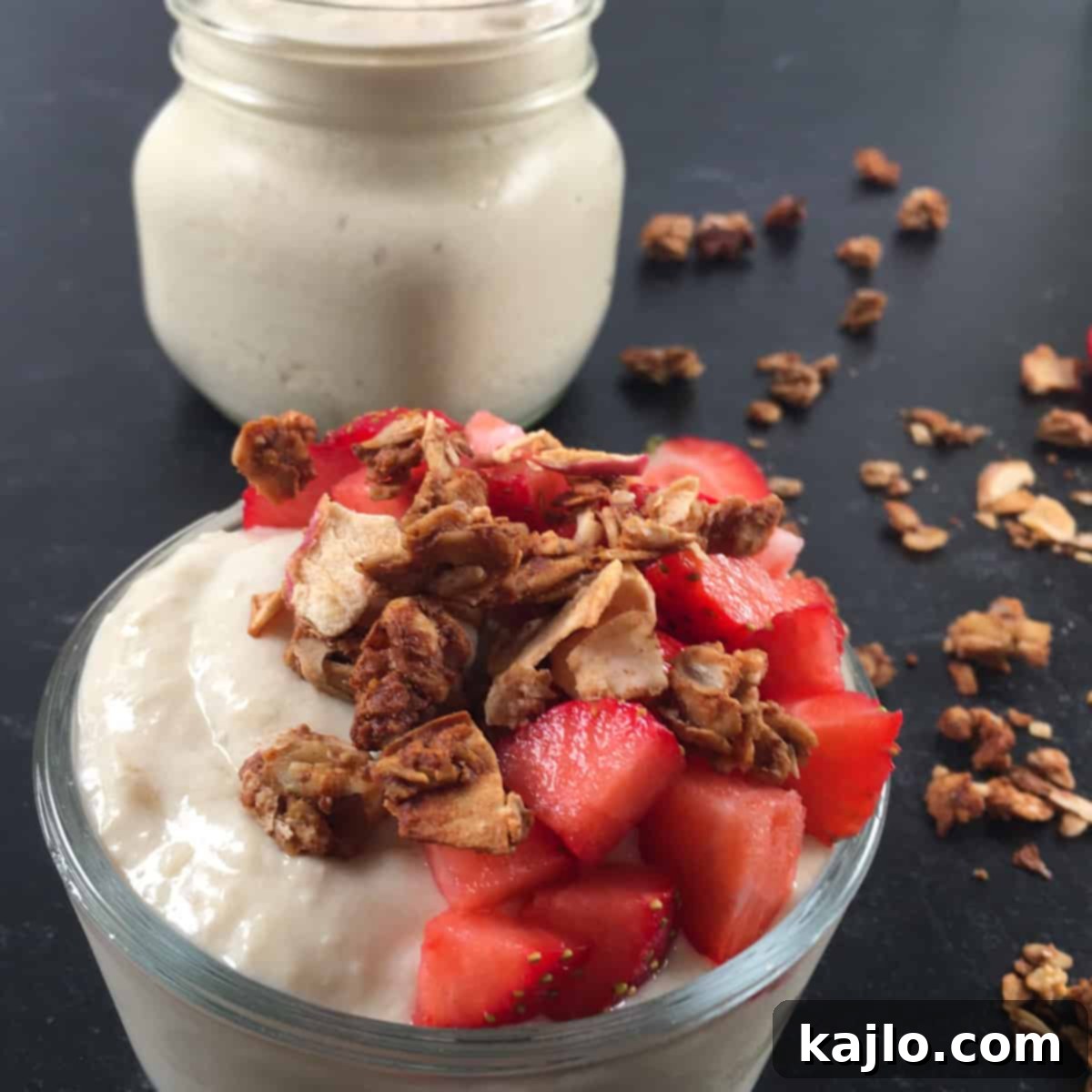 Instant Pot Thick And Creamy Vegan Almond Milk Yogurt 3 Almond milk yogurt fermenting in Instant Pot