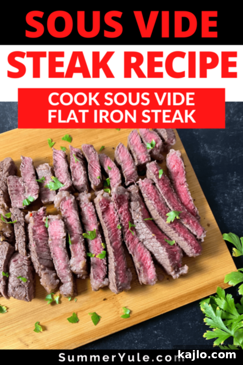 sous vide flat iron steak