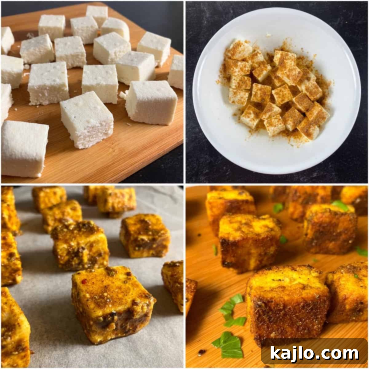 Oven Roasted Paneer 3 how to make roasted paneer