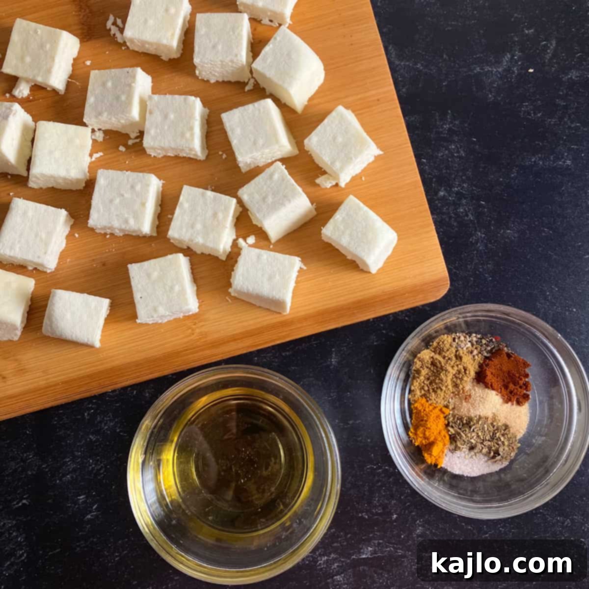 Oven Roasted Paneer 5 roasted paneer ingredients