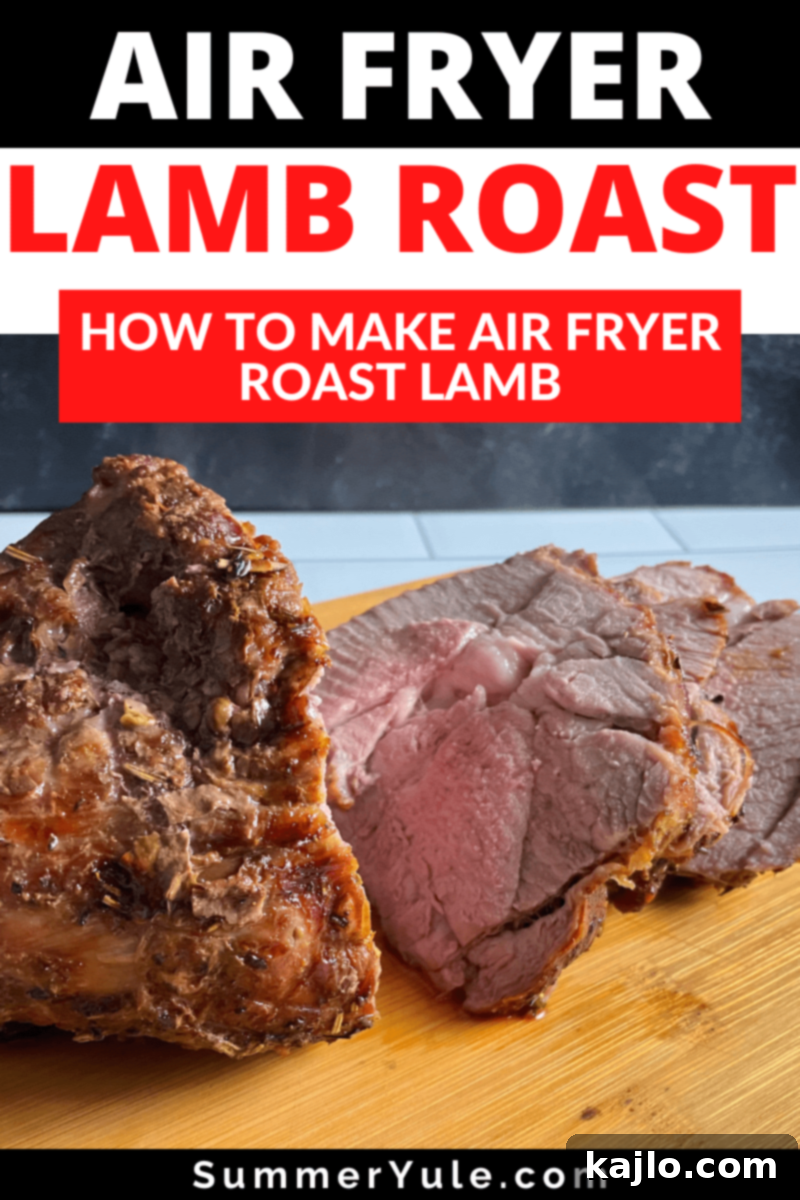 air fryer lamb roast