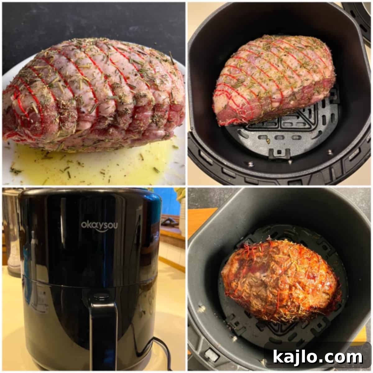how to make air fryer lamb roast