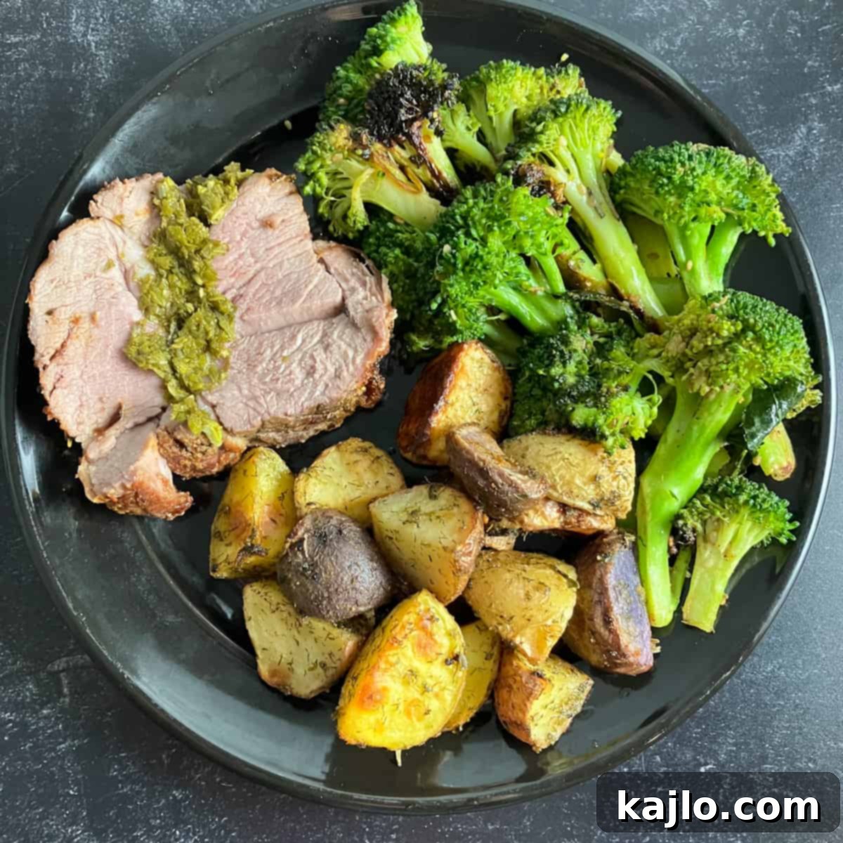 lamb roast with mint sauce