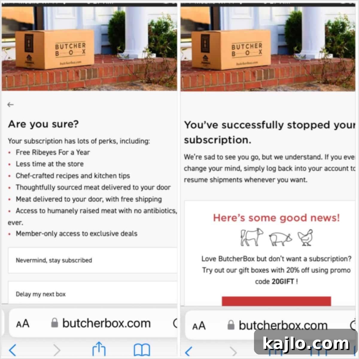 Butcher Box Prices and Reviews 16 Butcher Box Confirm Cancel