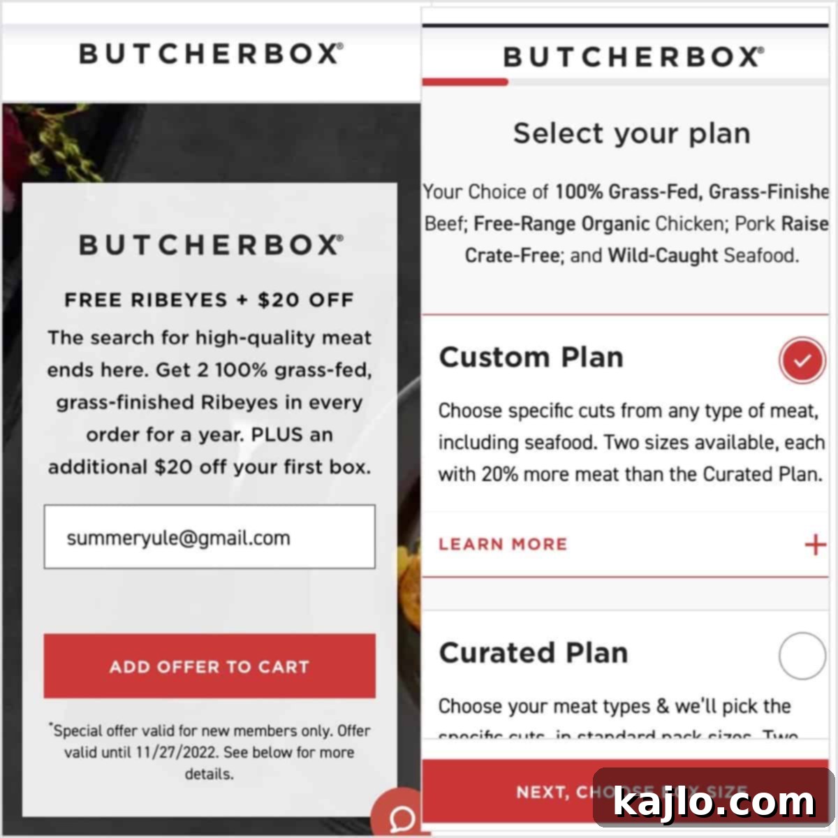 Butcher Box Prices and Reviews 8 Butcher Box Curated Plan Selection