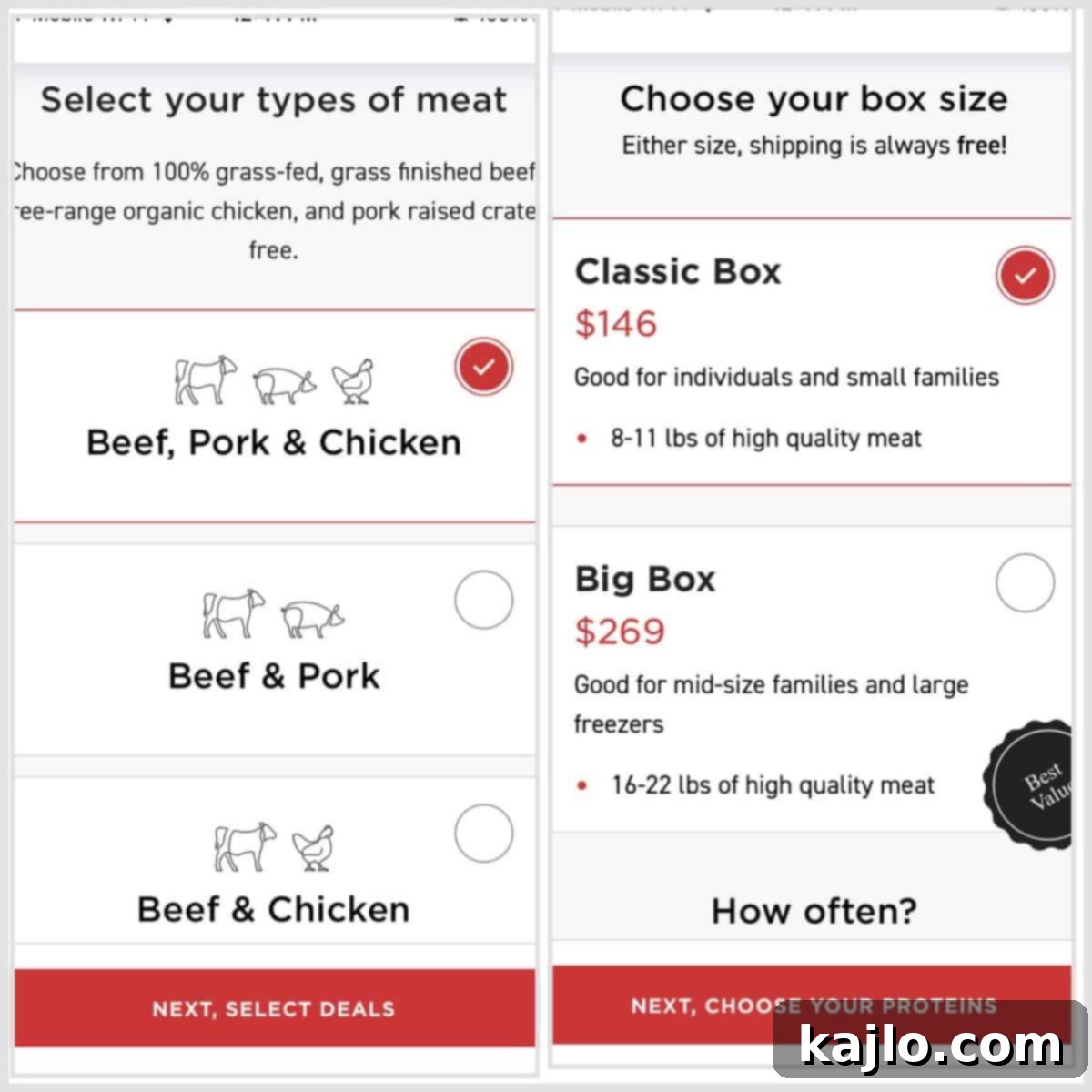 Butcher Box Prices and Reviews 10 Butcher Box Meat Type Selection