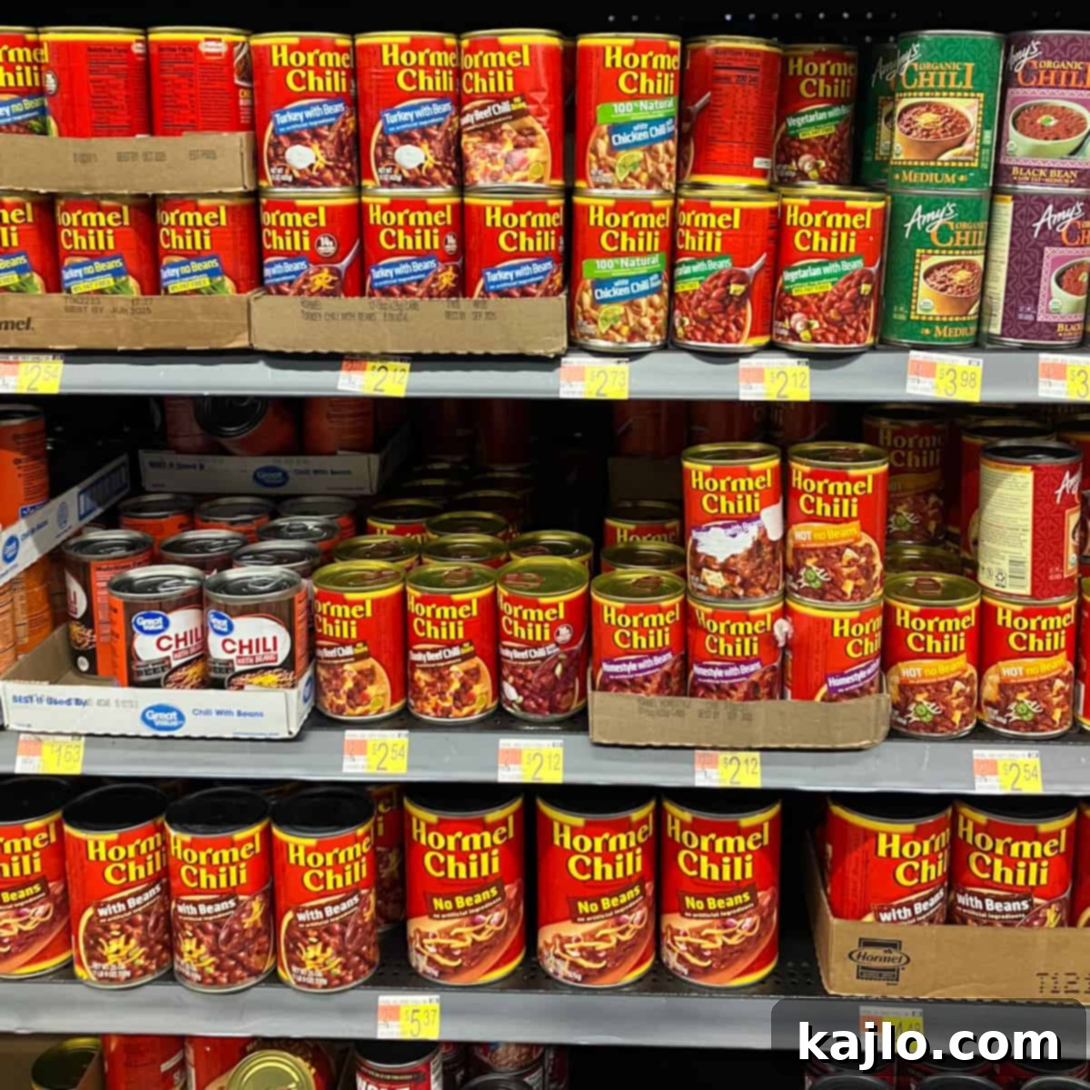 Best canned food for emergencies, showcasing various options.