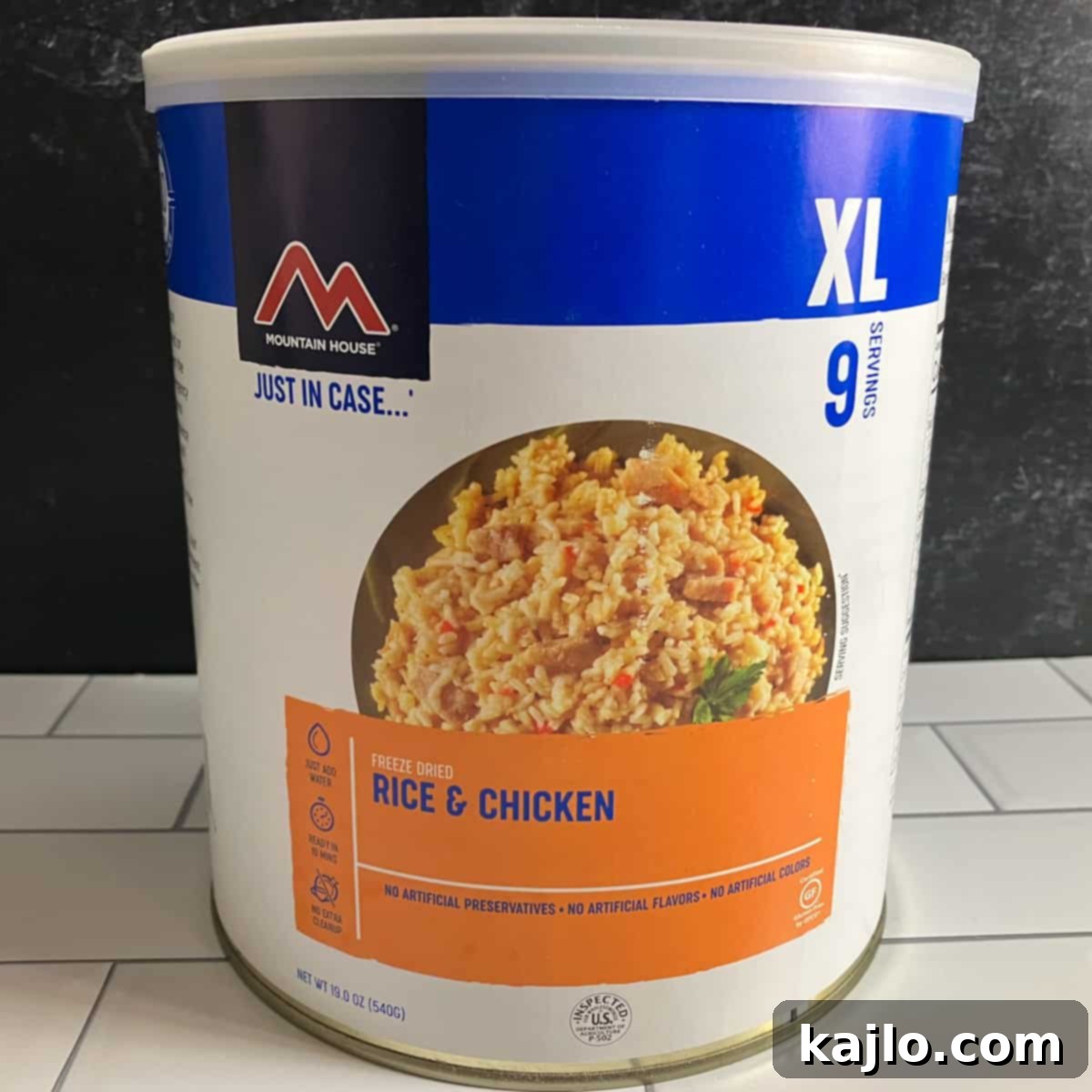 Canned food for emergencies, a variety of options.