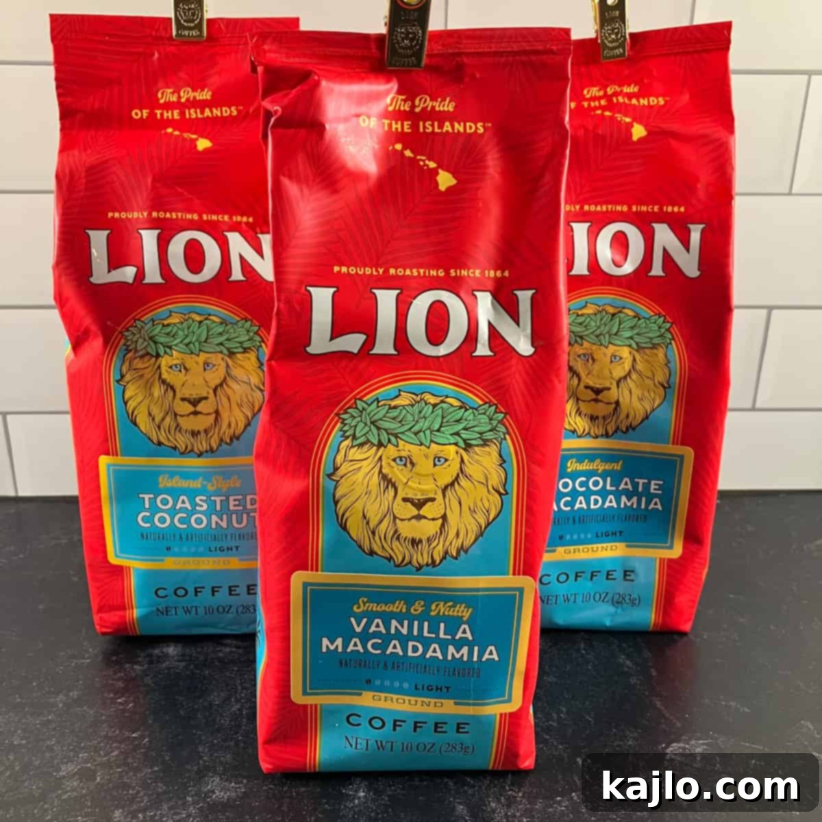 Hawaii's Top Coffee Brands: A Hawaii Coffee Company Spotlight 6 Various Hawaiian coffees displayed in bags and cups, illustrating a range of brands and flavors.