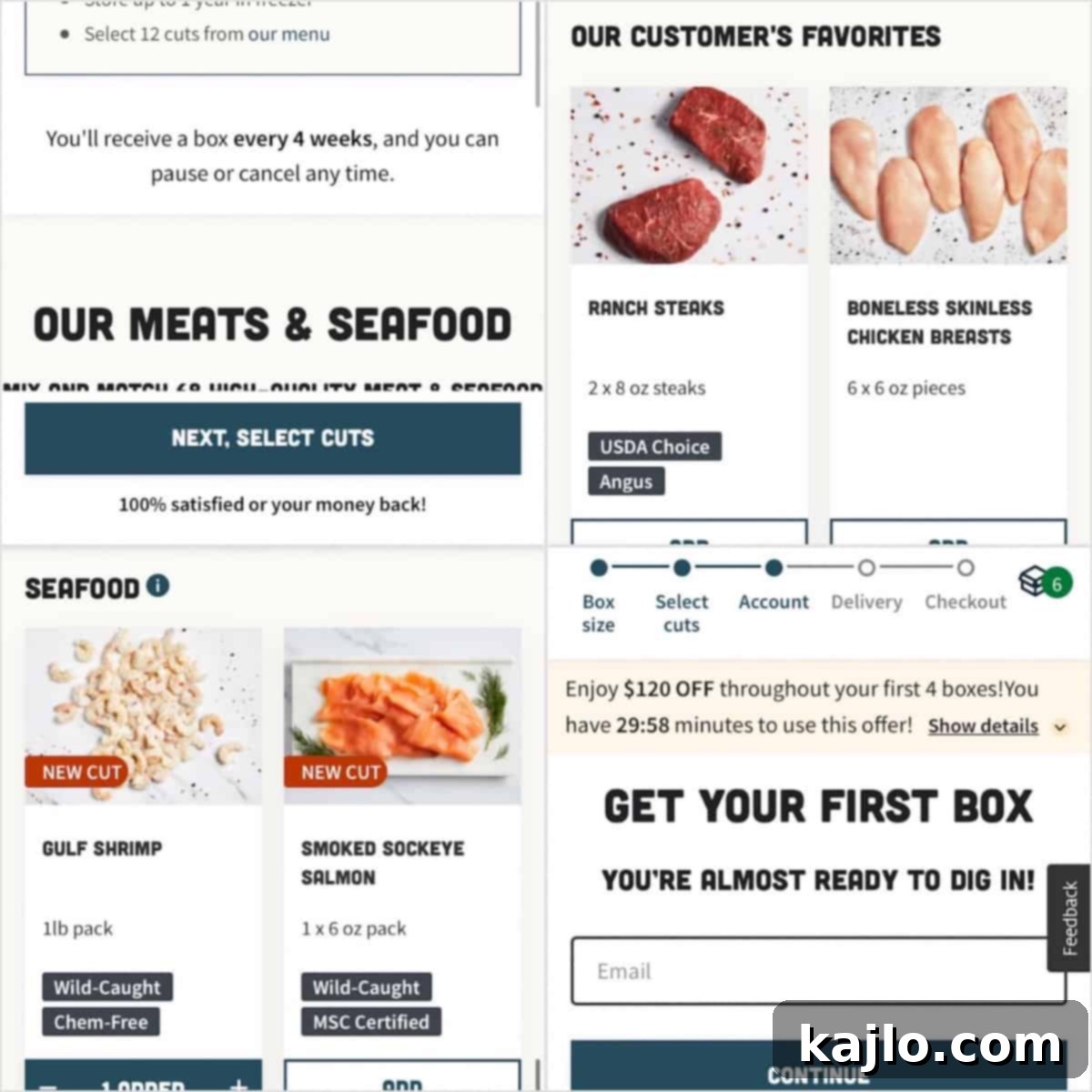 Good Chop 2025 Meat Delivery Box Review 6 Good Chop meat choices selection