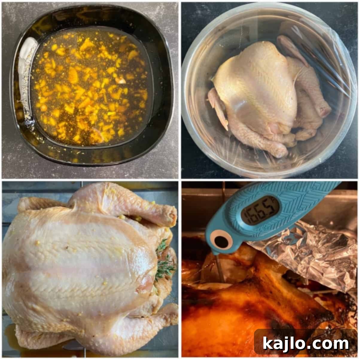 Ultimate Whole Roast Chicken Marinade 4 Hands preparing a whole chicken for marinating