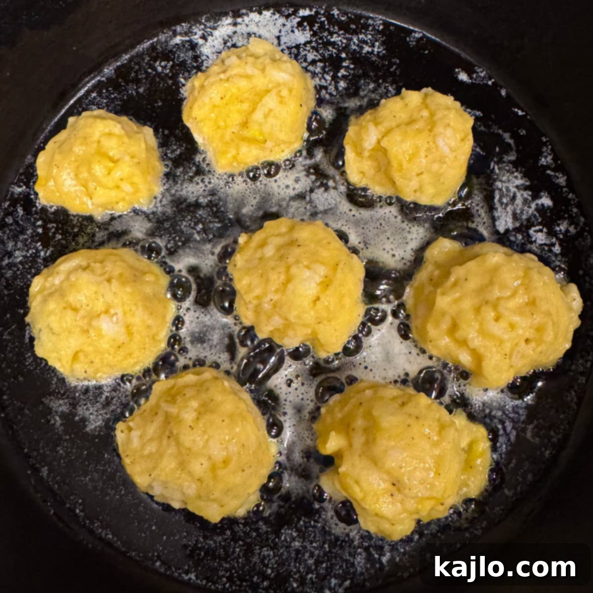 How to cook mashed potato and rice patties in a skillet