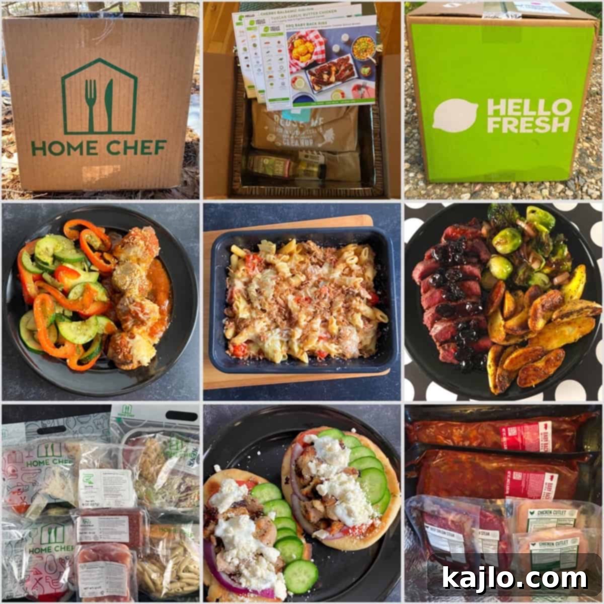 Home Chef vs HelloFresh meal delivery services comparison
