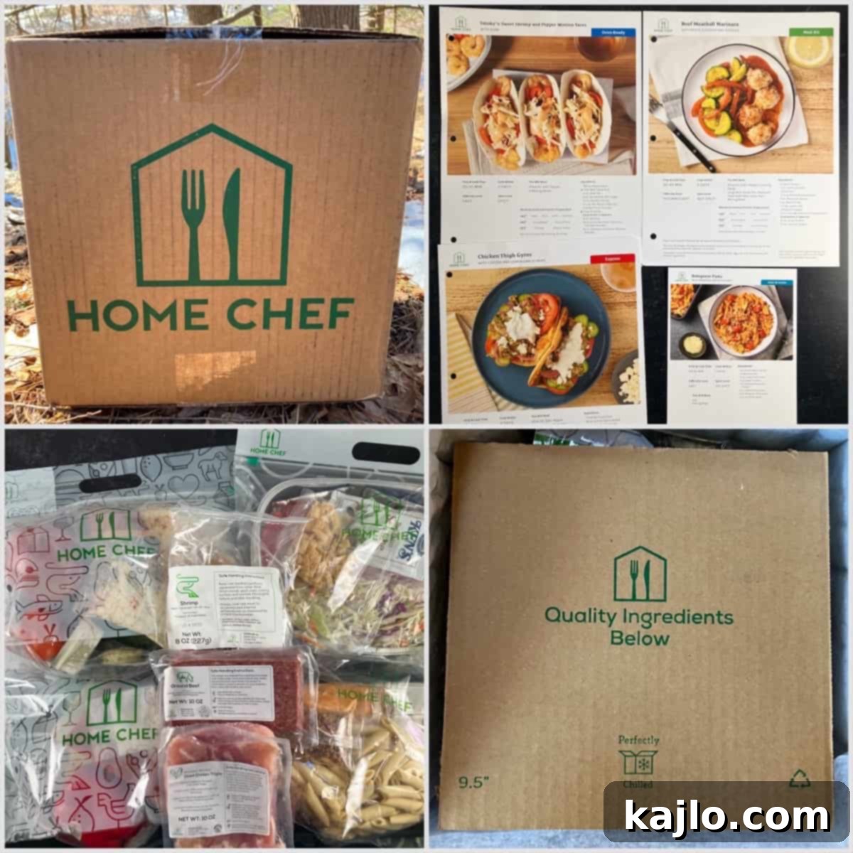 Home Chef vs HelloFresh meal kits in box