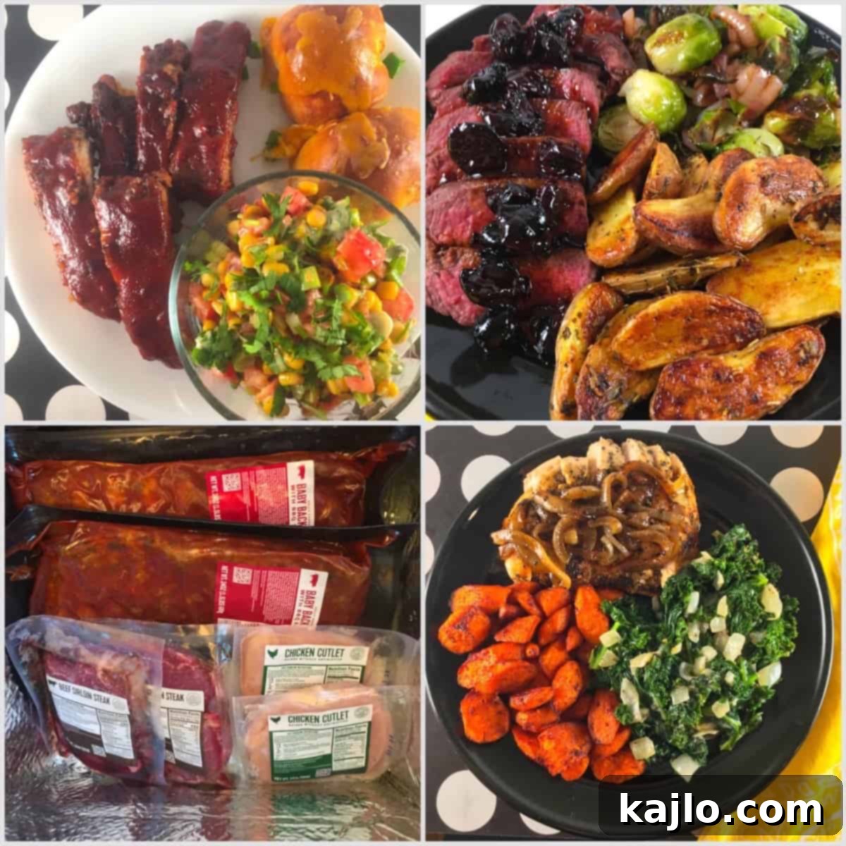 Prepared HelloFresh meals for dinner