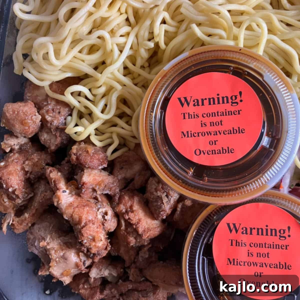 Packaged Yakisoba sauce from Costco kit