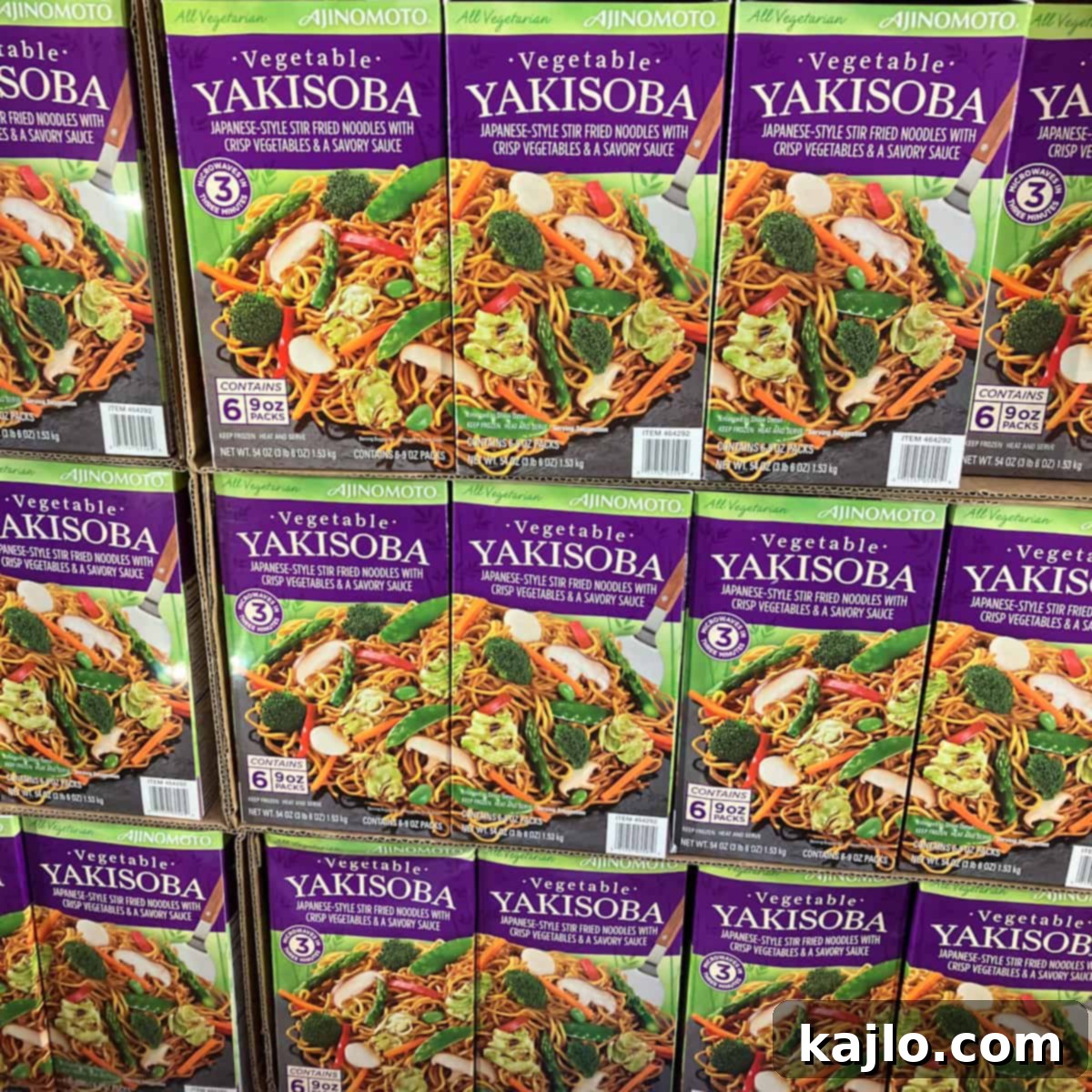 Frozen Costco Yakisoba package