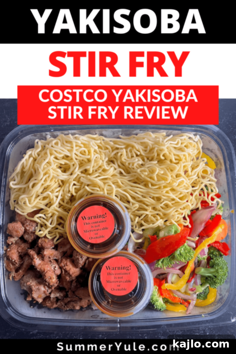 Costco Yakisoba Stir Fry kit box