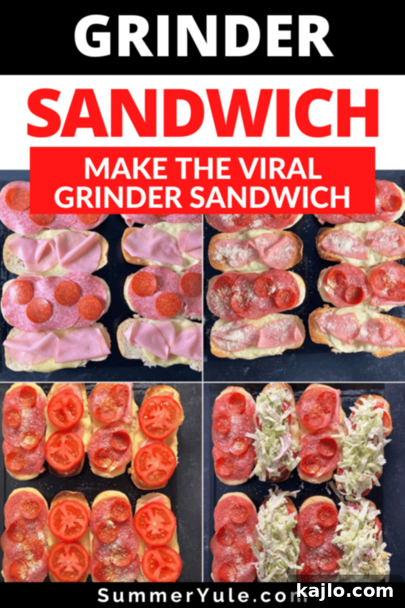 Grinder Sandwich: The Viral TikTok Recipe with Grinder Salad 9 grinder sandwich