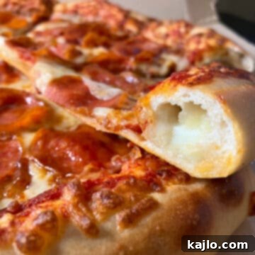 pizza hut stuffed crust pizza