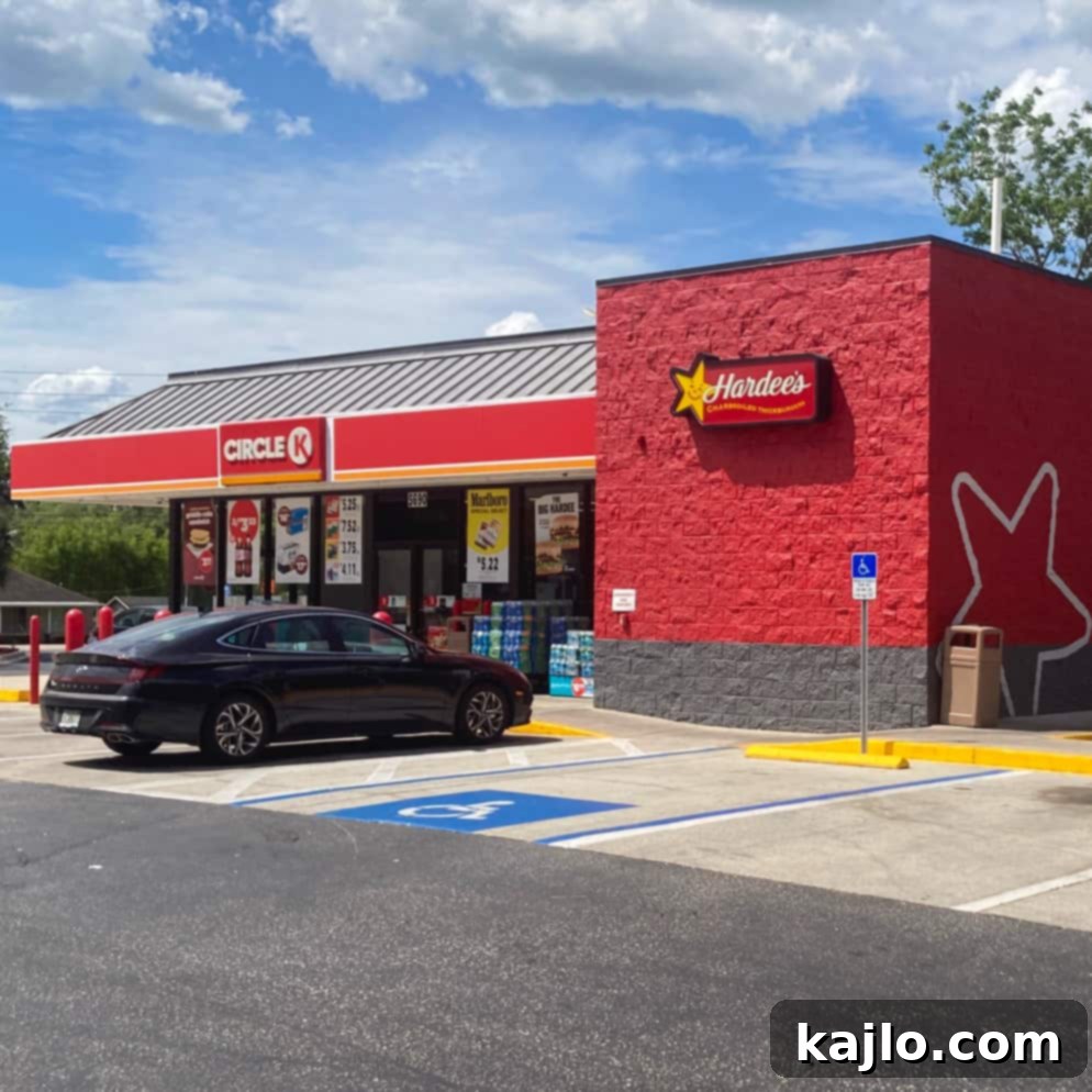 Exterior of a Hardee's restaurant, where the fish sandwich can be found