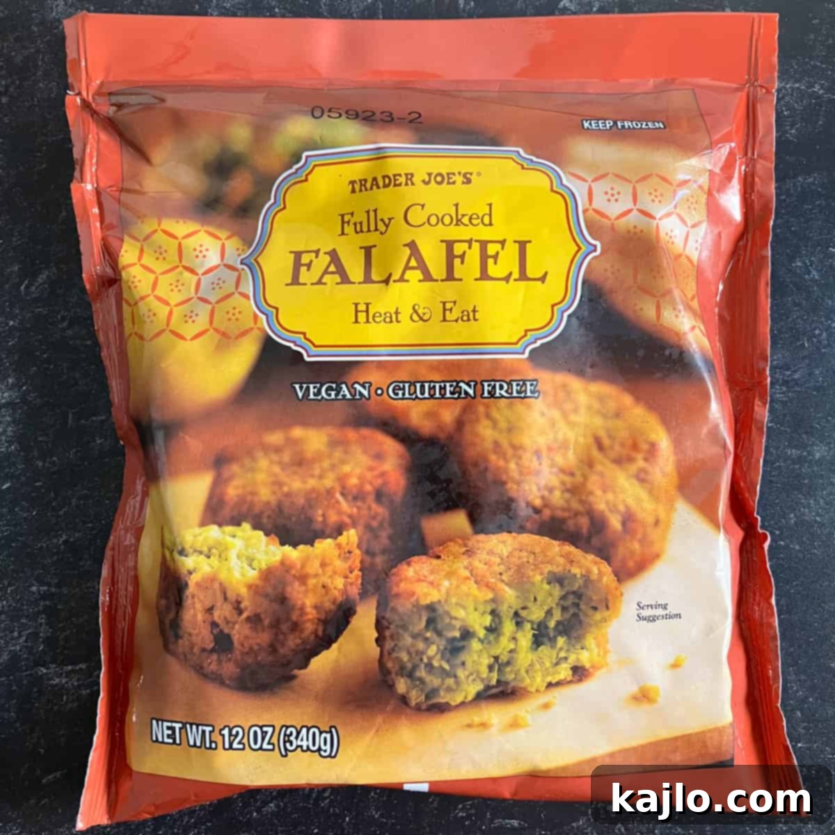 Trader Joe's Frozen Falafel Air Fryer Recipe 5 A close-up of a stack of golden brown falafel, showing their crispy texture.