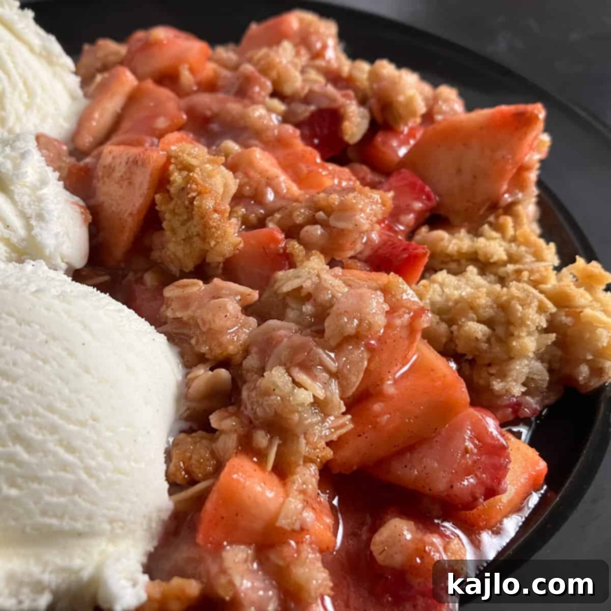 Apple Strawberry Crisp 4 strawberry apple crisp