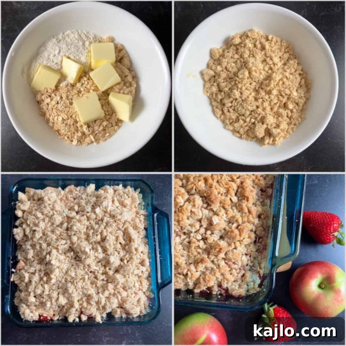 Apple Strawberry Crisp 6 how to make strawberry apple crisp