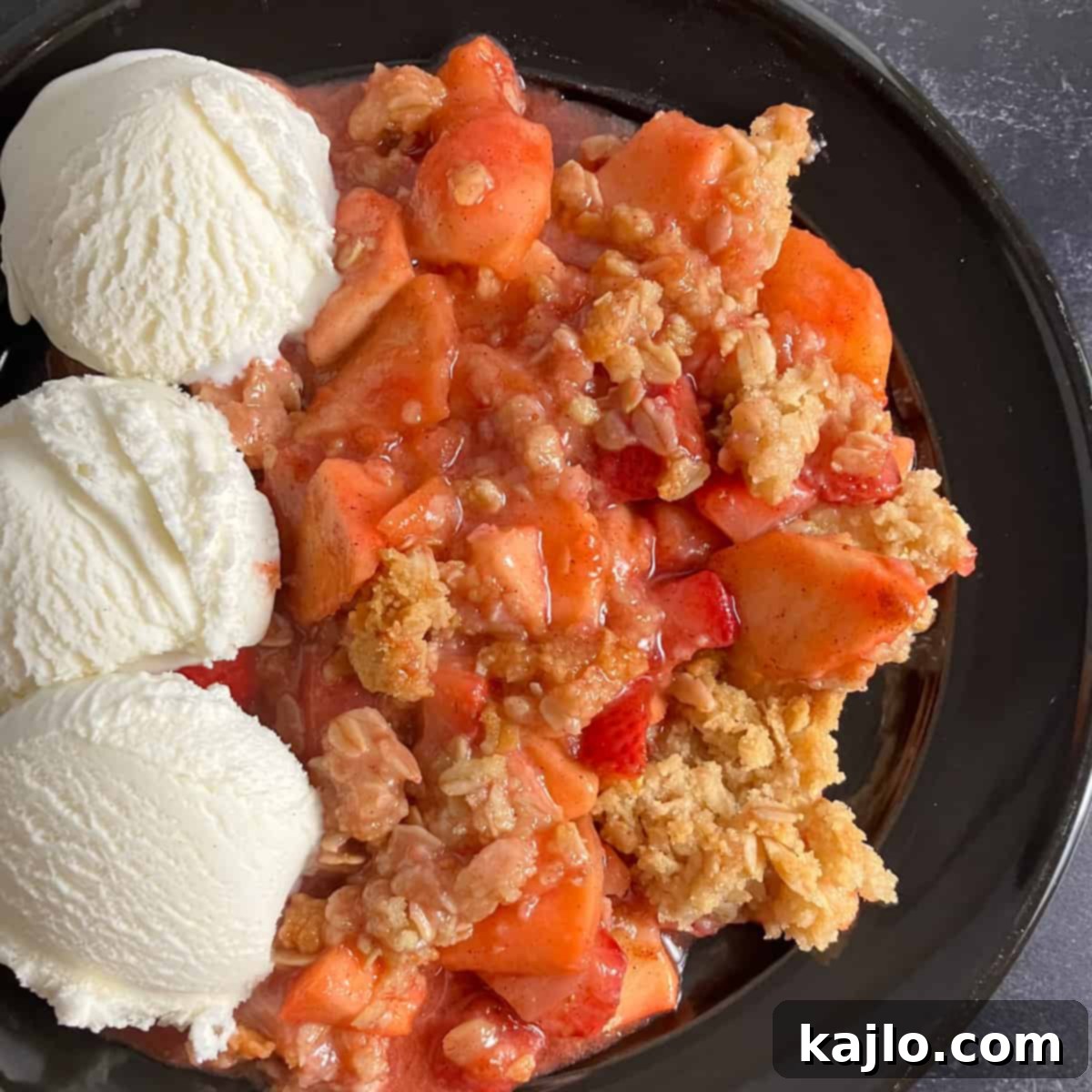 Apple Strawberry Crisp 7 apple strawberry crisp