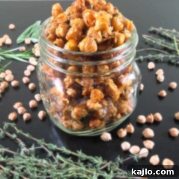 high calorie crispy chickpeas