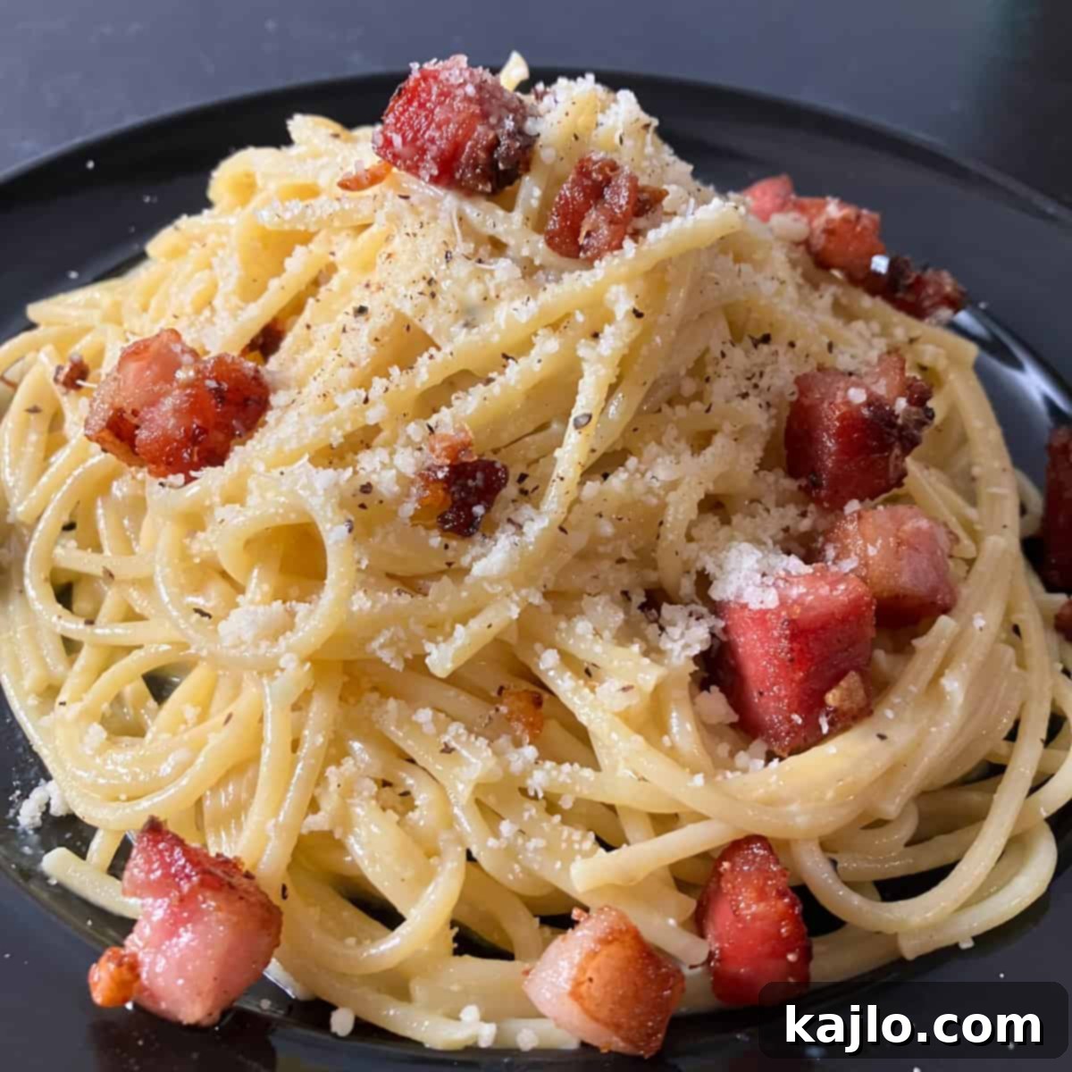 Crispy Pork Belly Carbonara 2 pork belly carbonara