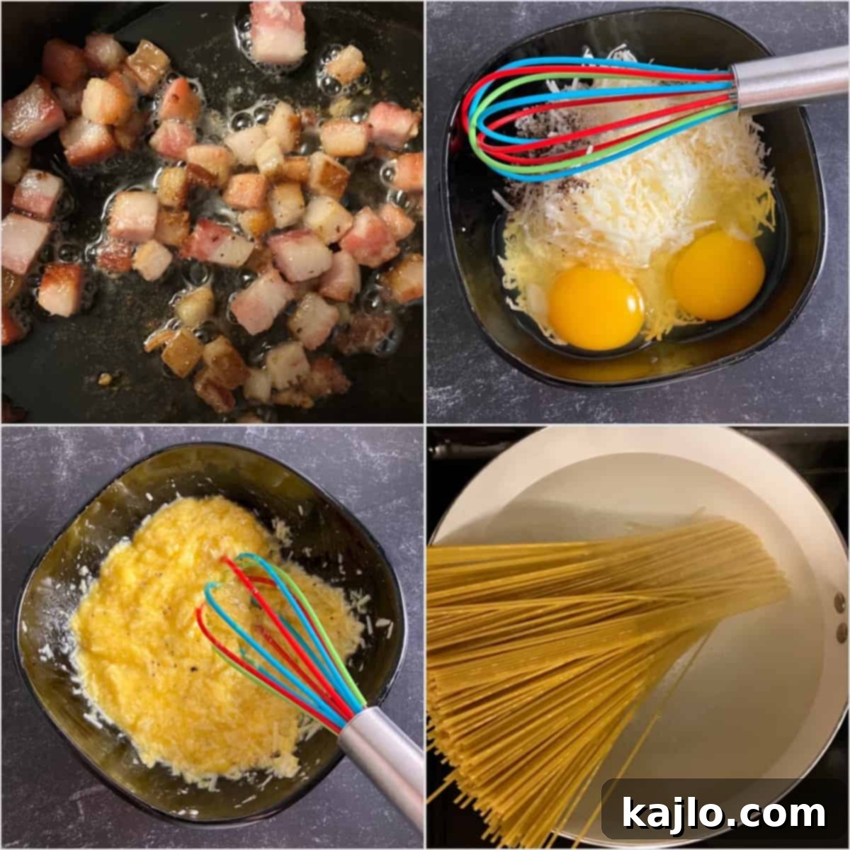 Crispy Pork Belly Carbonara 4 how to make pork belly pasta