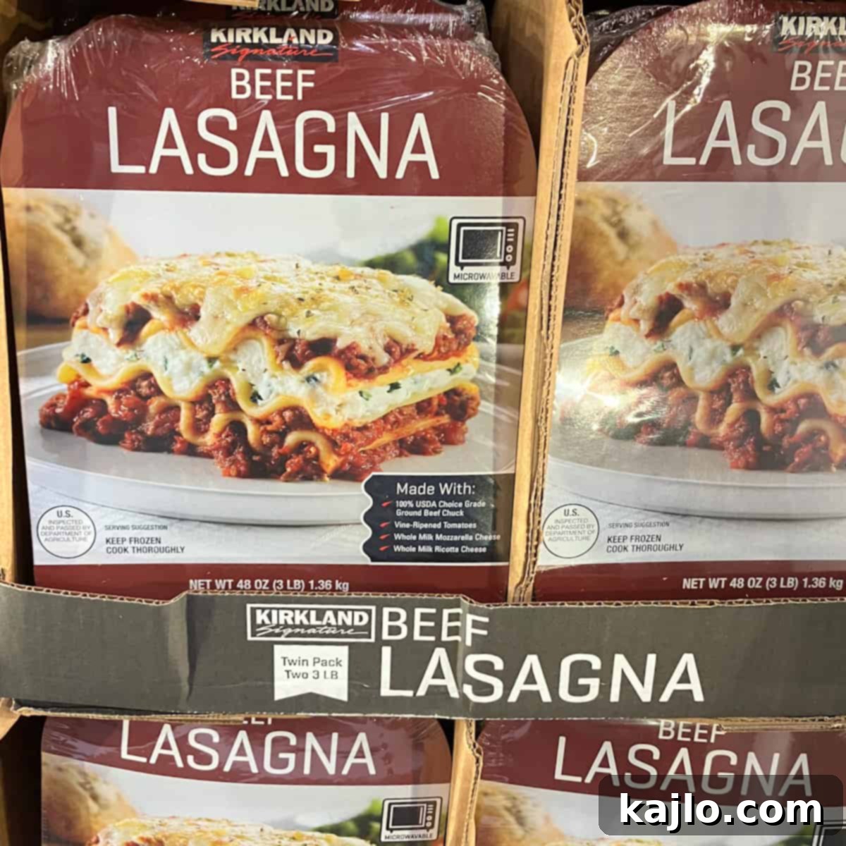 Costco lasagnas