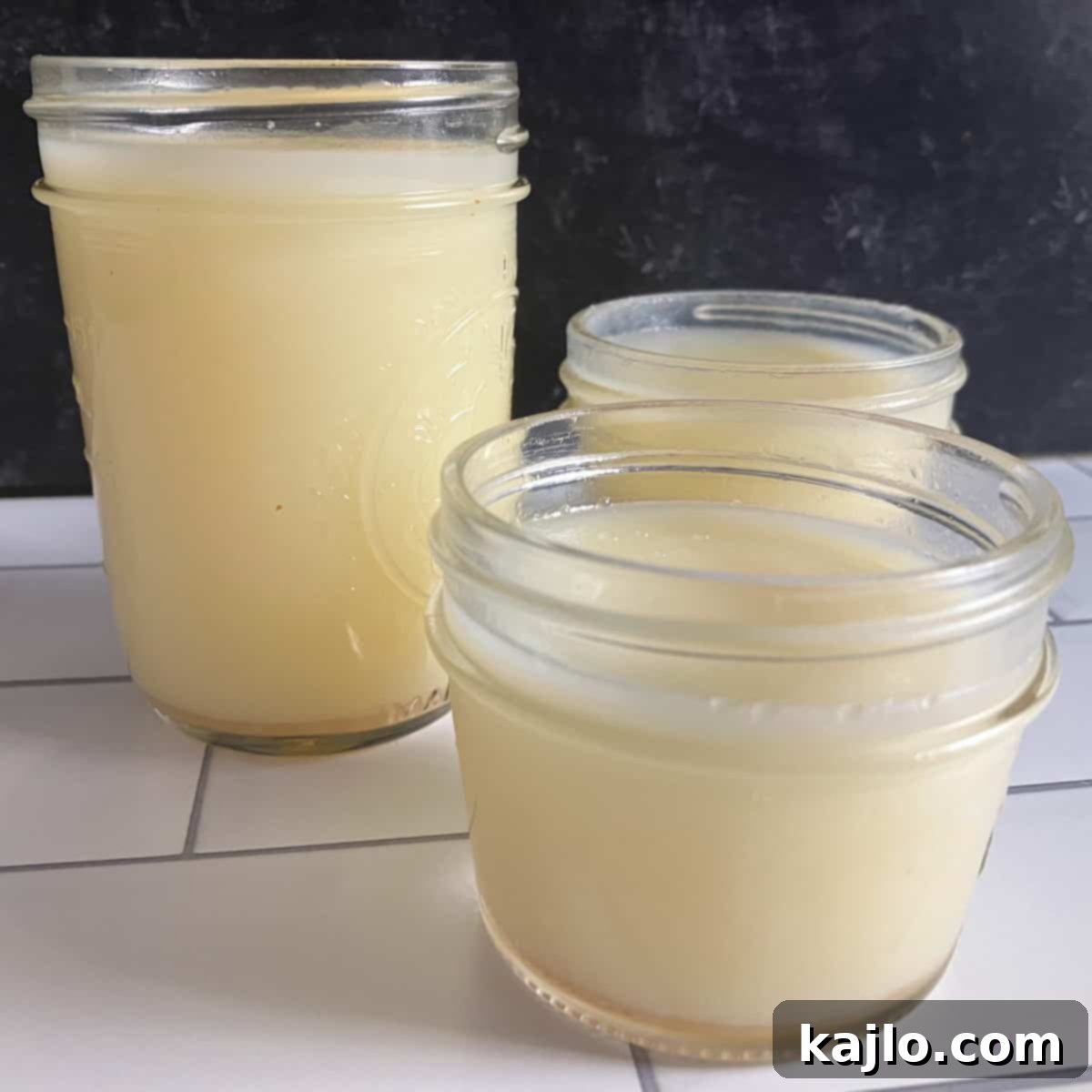 Homemade Crock Pot Tallow 11 slow cooker tallow - jars of solidified tallow ready for storage