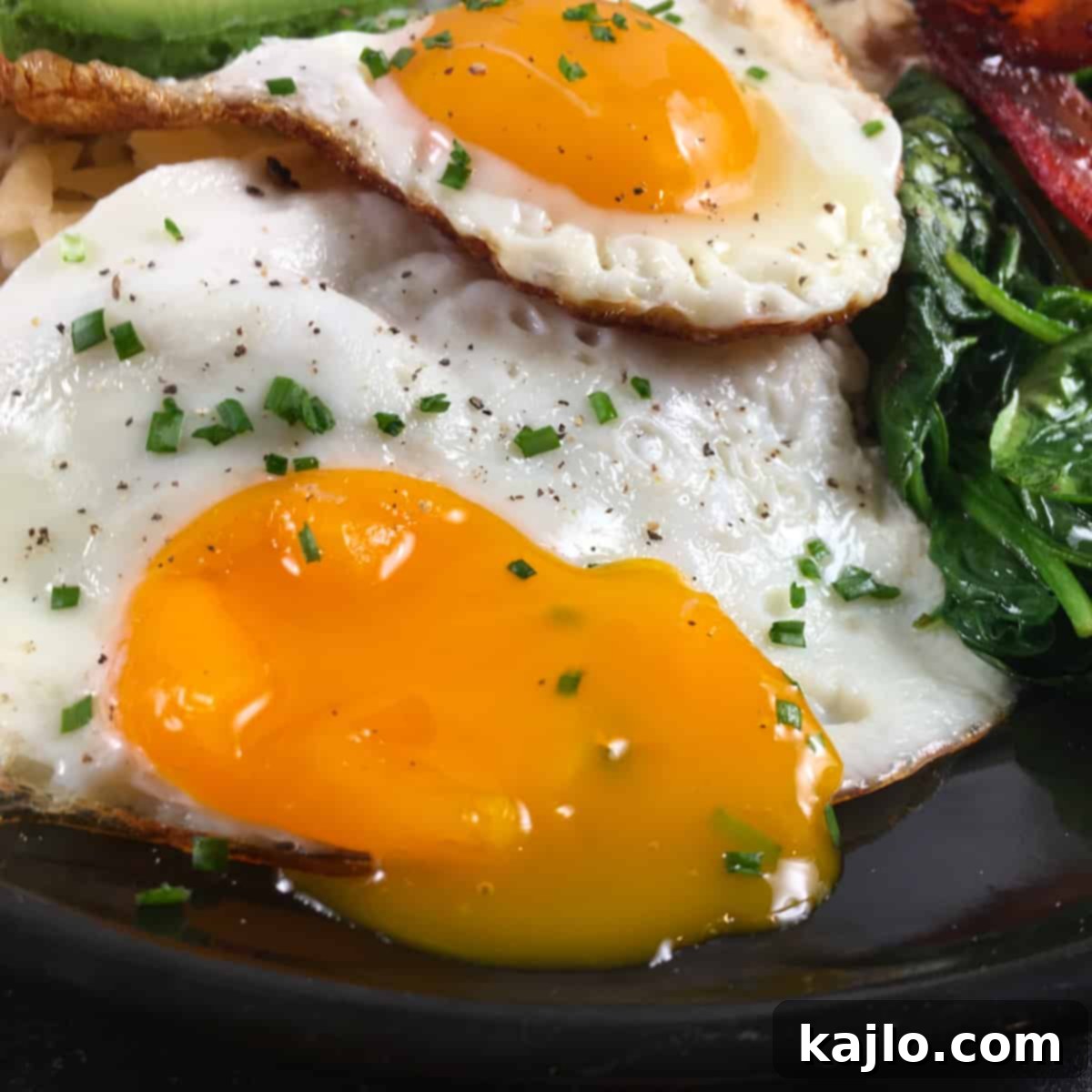 Savory Bacon Egg and Cheese Oatmeal 3 runny egg oatmeal