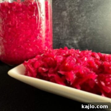 Red cabbage sauerkraut