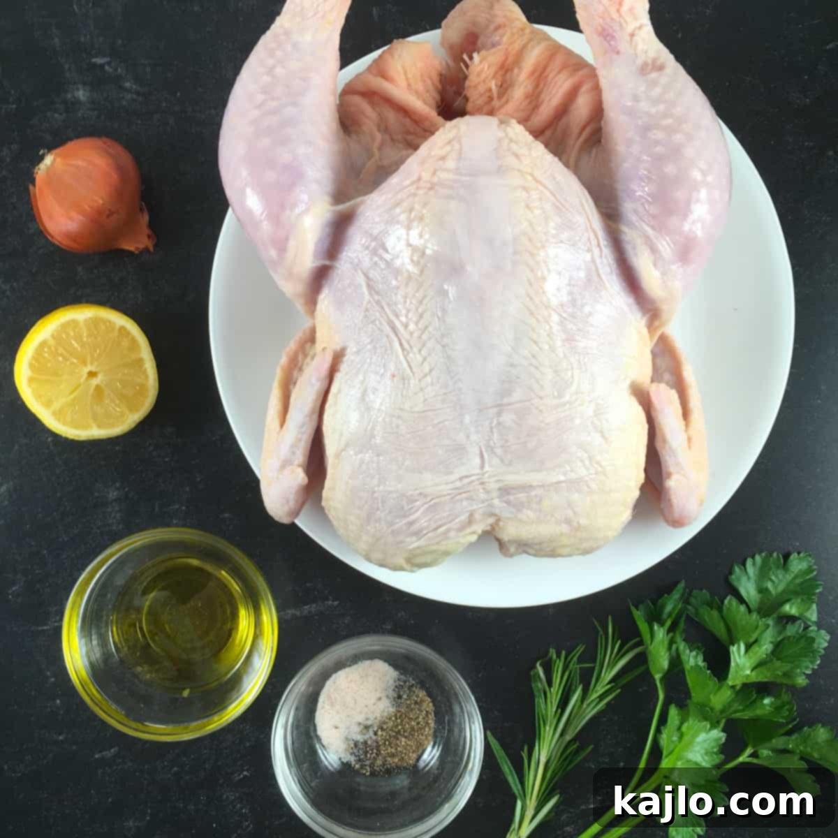 Key ingredients for a delectable Ninja Foodi whole chicken.