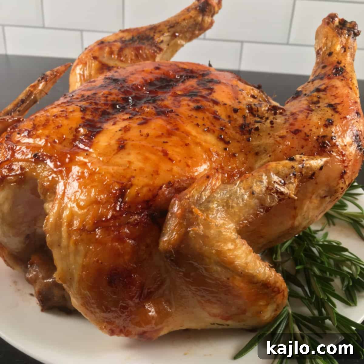 Perfectly roasted whole chicken, ready for any meal.