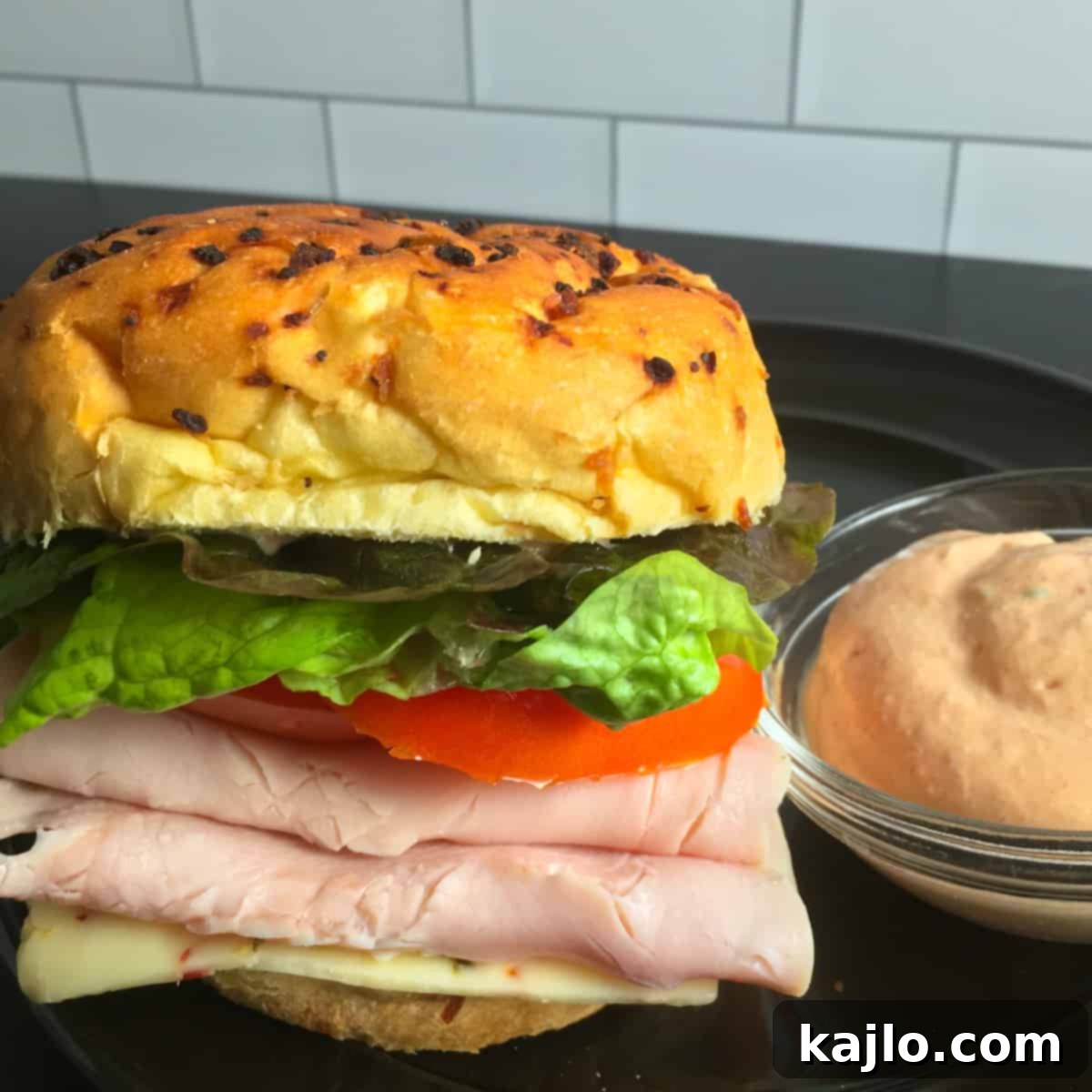 Sandwich with vegan mayo