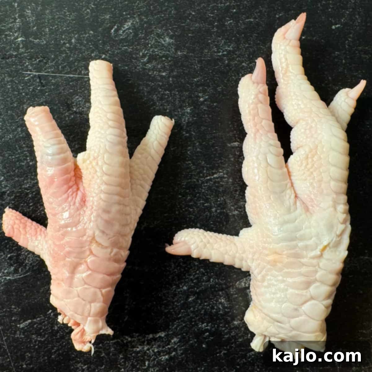 Instructions on how to trim chicken feet for soup