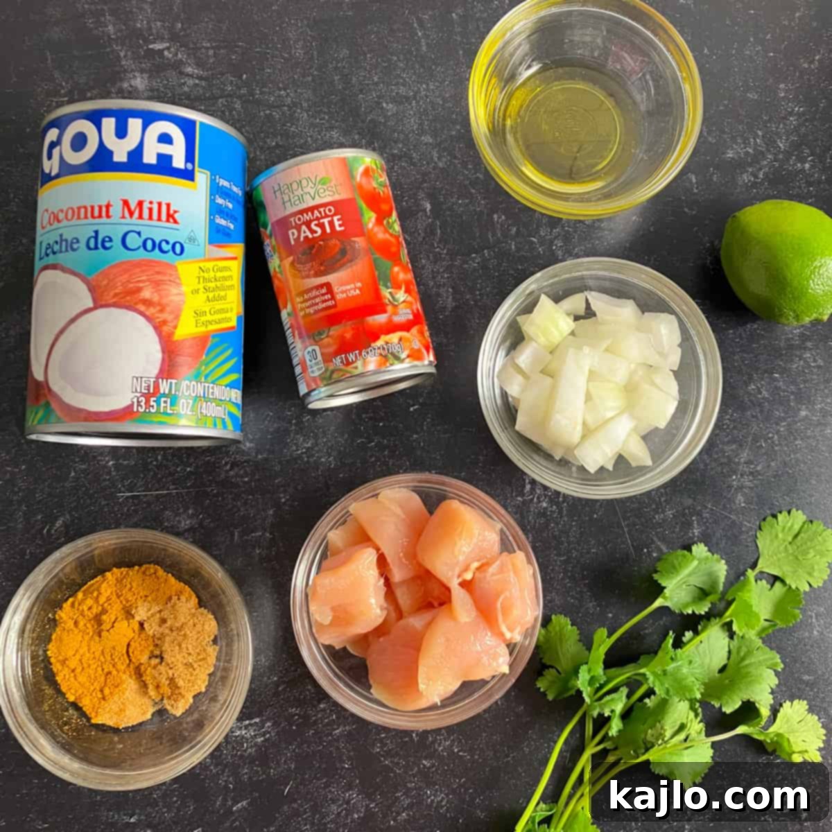 Easy Air Fryer Chicken Curry 3 air fryer chicken curry ingredients